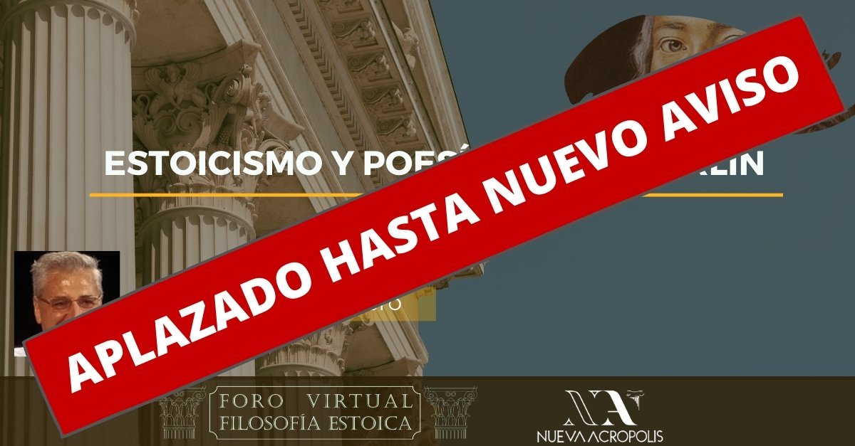 APLAZADO HASTA NUEVO AVISO Conferencia Estoicismo y poesía en Holderling de José Morales Fabero