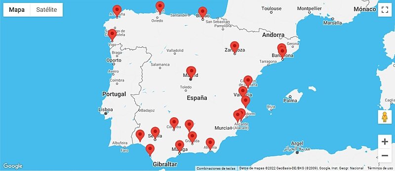 Sedes de Nueva Acrópolis España